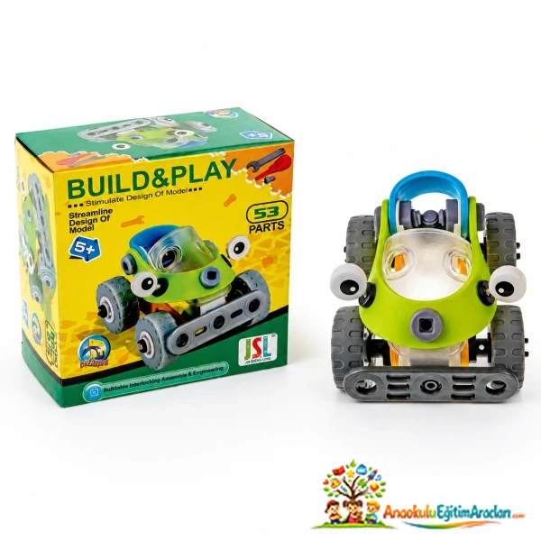 Build & Play 53 Parça DIY Sök Tak Araç İnşa ve Zeka Seti