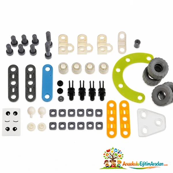 Build & Play 53 Parça DIY Sök Tak Araç İnşa ve Zeka Seti