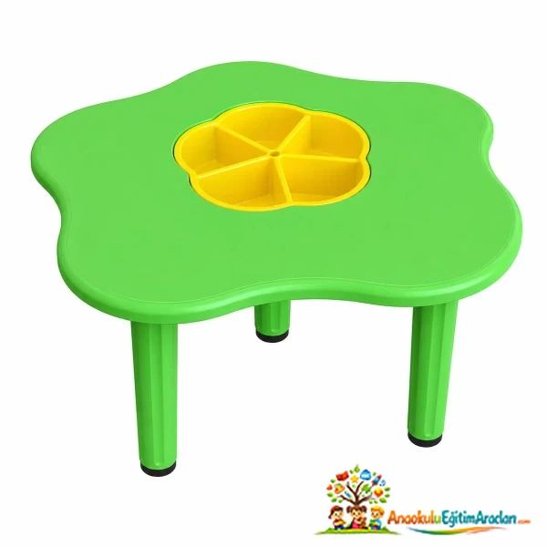 Plastik Kum Masası (Papatya Hazneli Anaokulu Aktivite Masası)