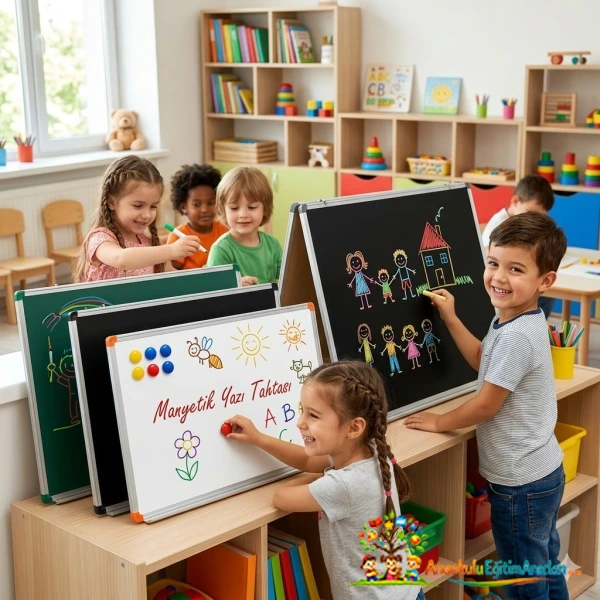 90x120 Manyetik Duvar Tipi Yazı Tahtası