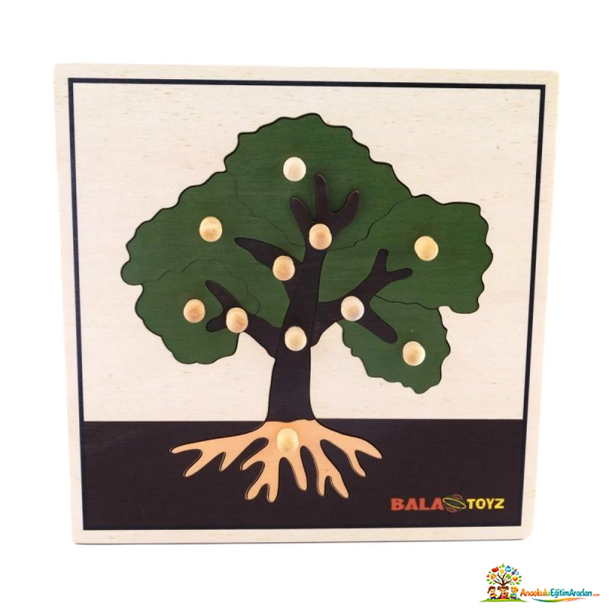 Montessori Ağaç Puzzle – Botanik ve Kozmik Eğitim Materyali AGP-761