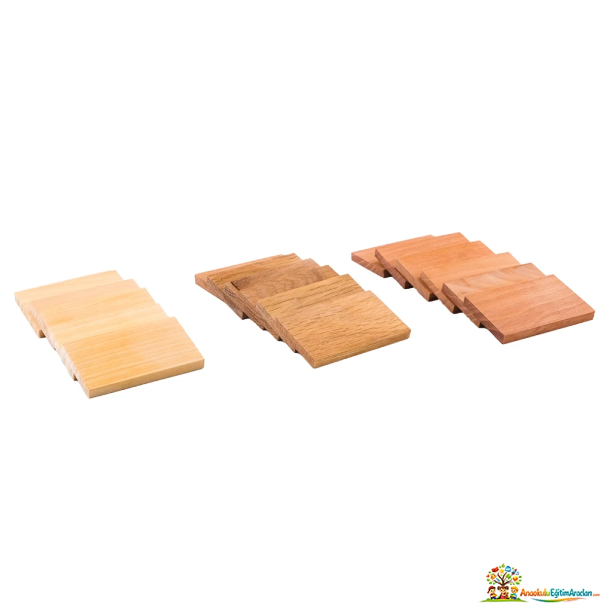 Montessori Ağırlık Tablaları – 18’li Ağırlık Duyu Materyali AGT-846