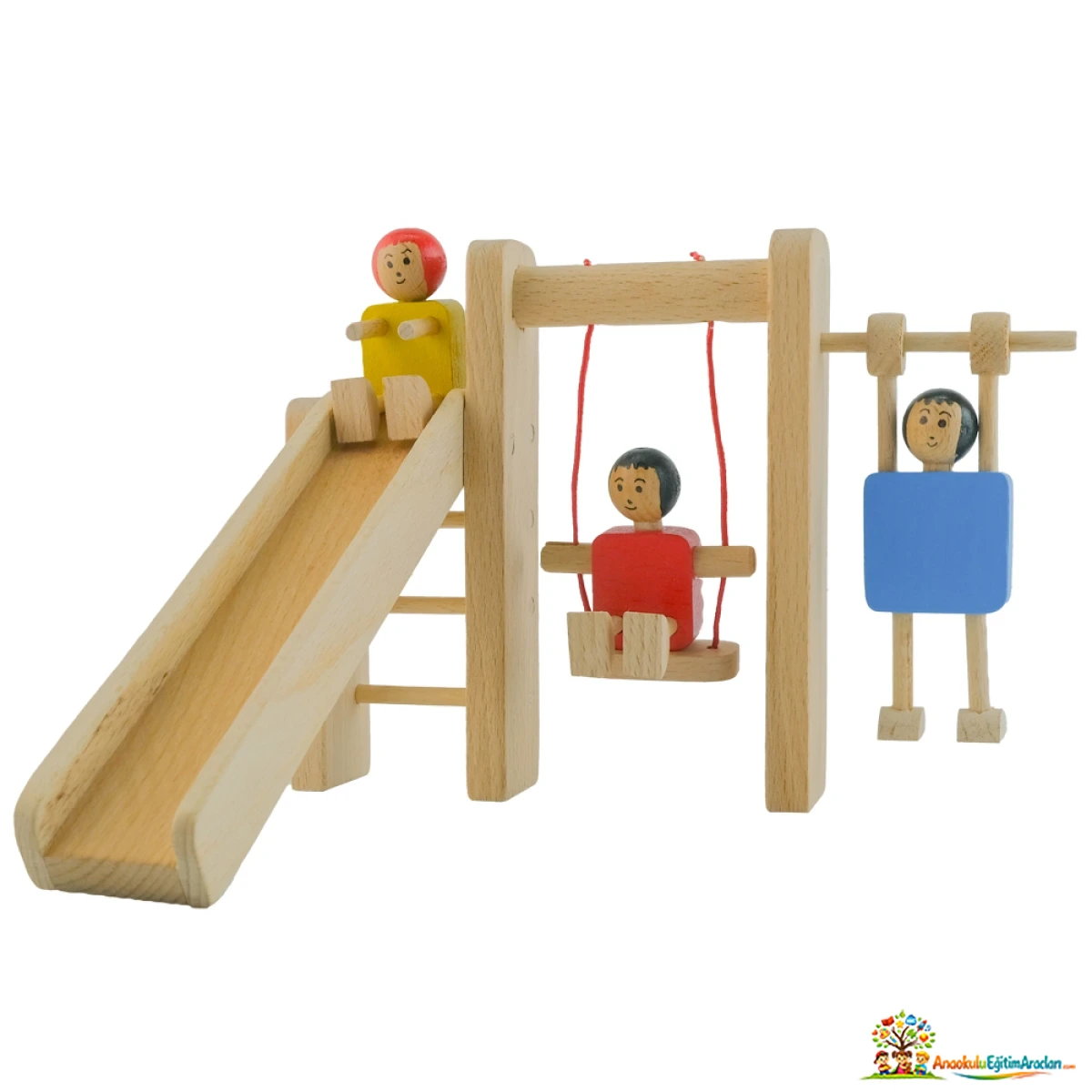 Ahşap Küçük Park Seti – Salıncak, Kaydırak ve Oyun Alanı AKP-684