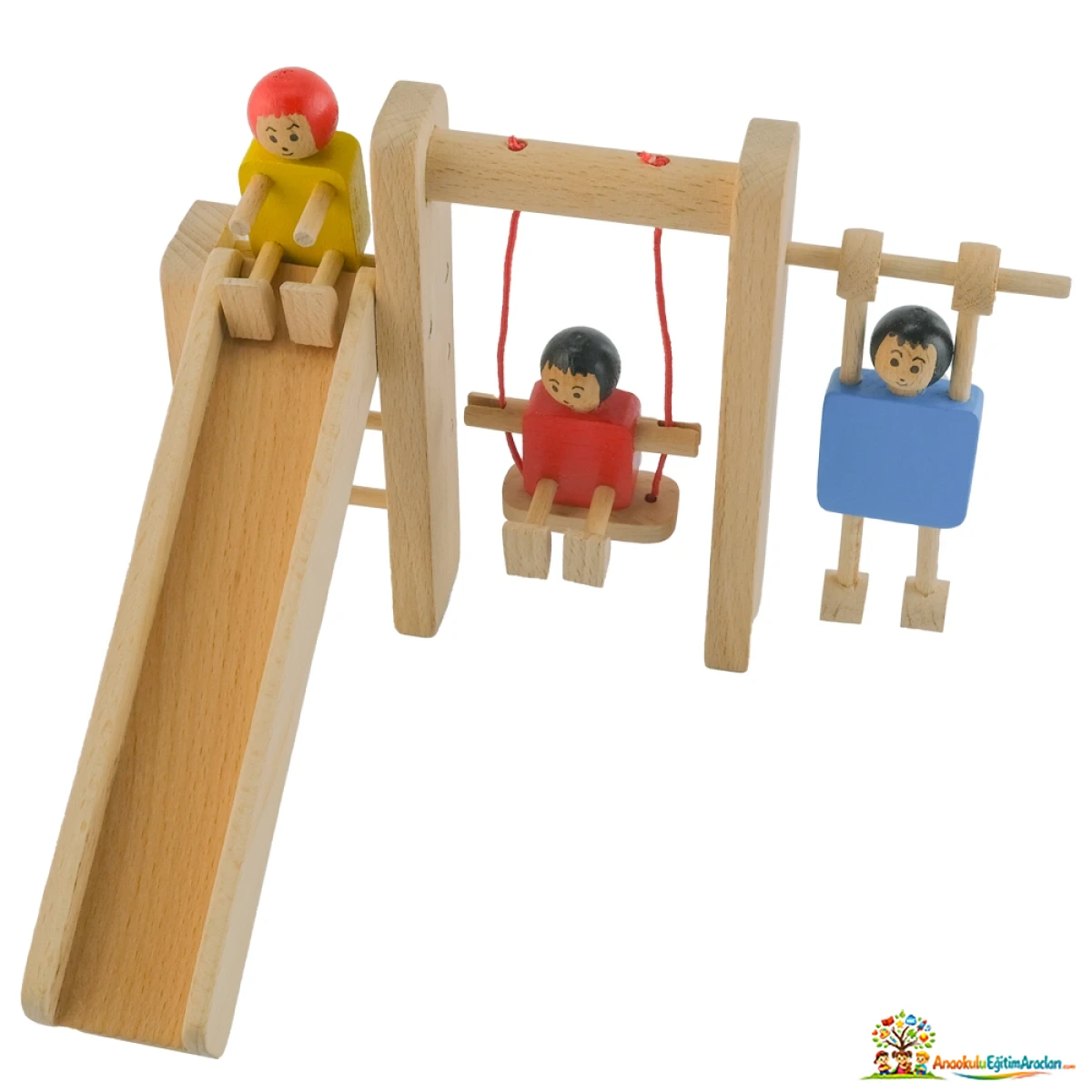 Ahşap Küçük Park Seti – Salıncak, Kaydırak ve Oyun Alanı AKP-684