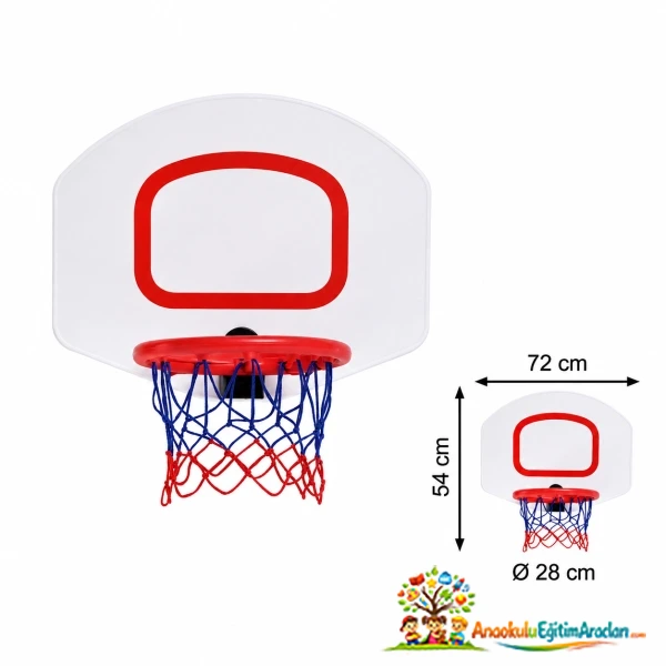 Anaokulu Duvar Basket Potası 3+ Yaş – Kreş ve Okul Öncesi Spor Aktivite Ürünü