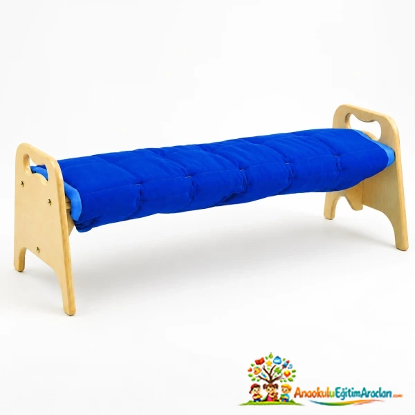 Anaokulu ve Kreş İçin Minderli Kontra Çocuk Bankı 100x40x44 cm