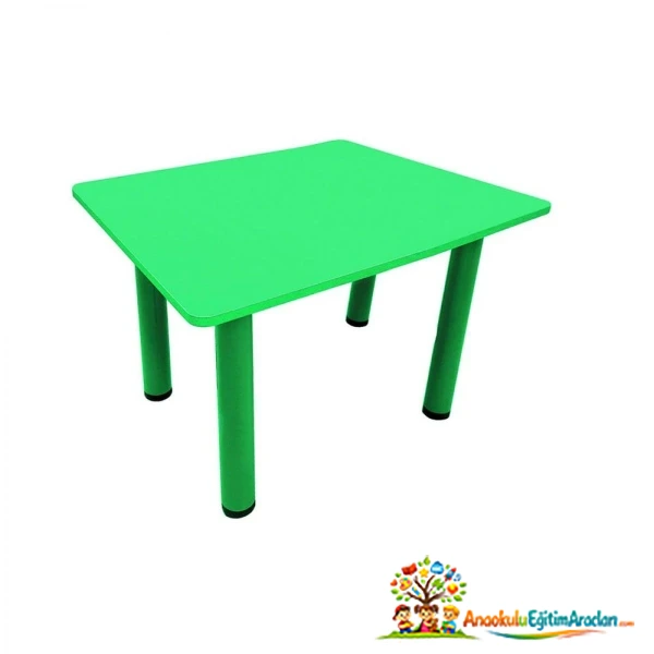 Anaokulu Masası 60×60×54 cm – MDF Tabla Boru Profil Ayak MDP-517
