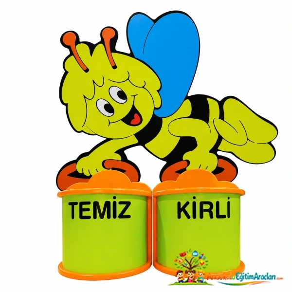 Arı Maya Figürlü Ahşap Galoşluk