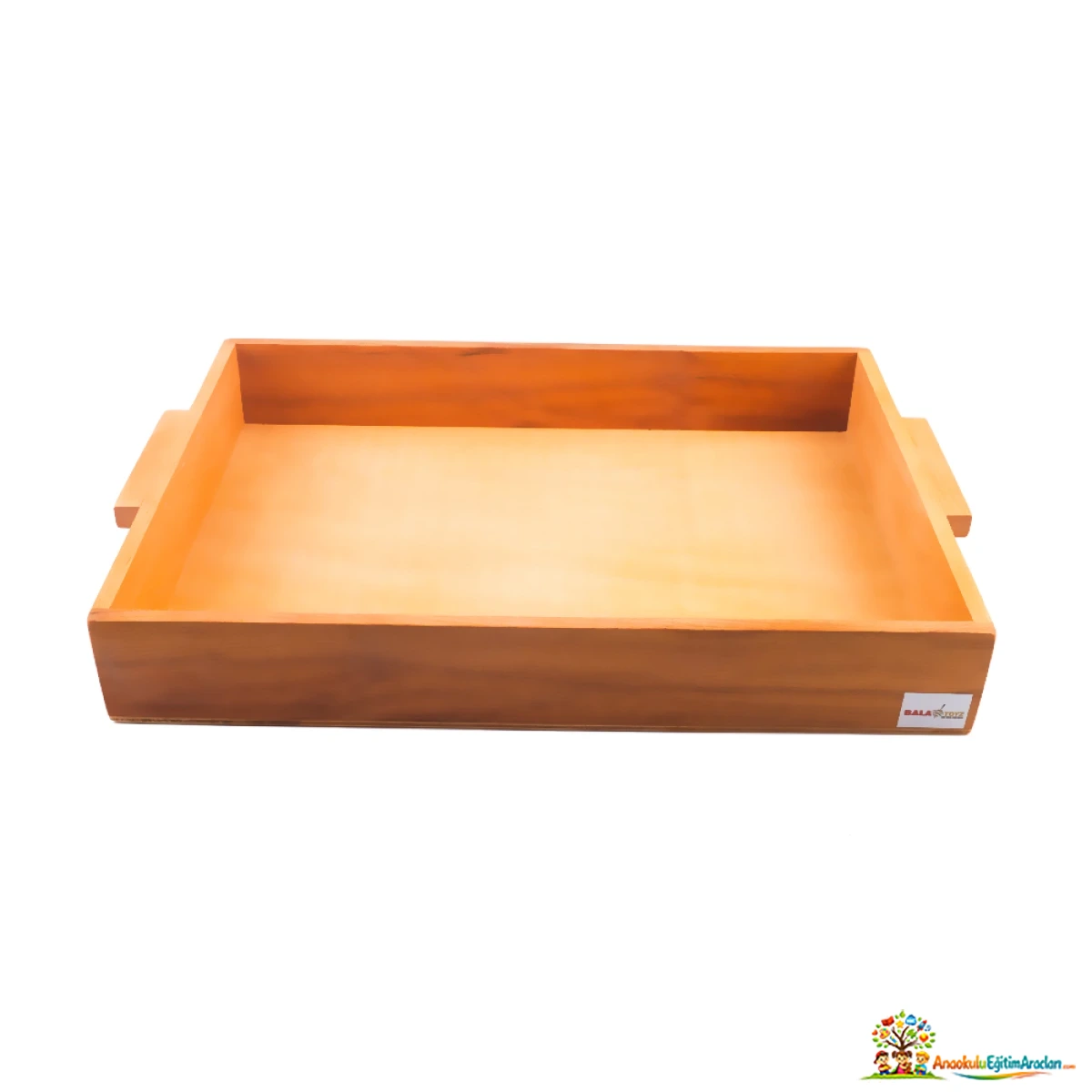 Montessori Binlik ve Yüzlük Yüzey Taşıma Tepsisi – Ahşap Matematik Yardımcı Materyali YTT-638