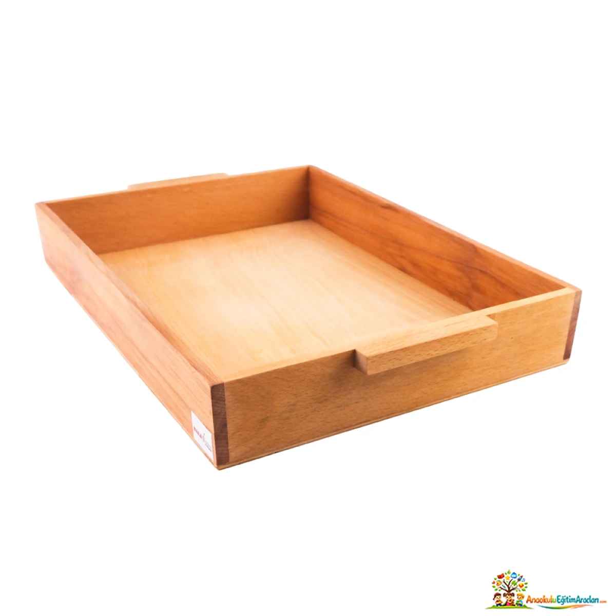 Montessori Binlik ve Yüzlük Yüzey Taşıma Tepsisi – Ahşap Matematik Yardımcı Materyali YTT-638
