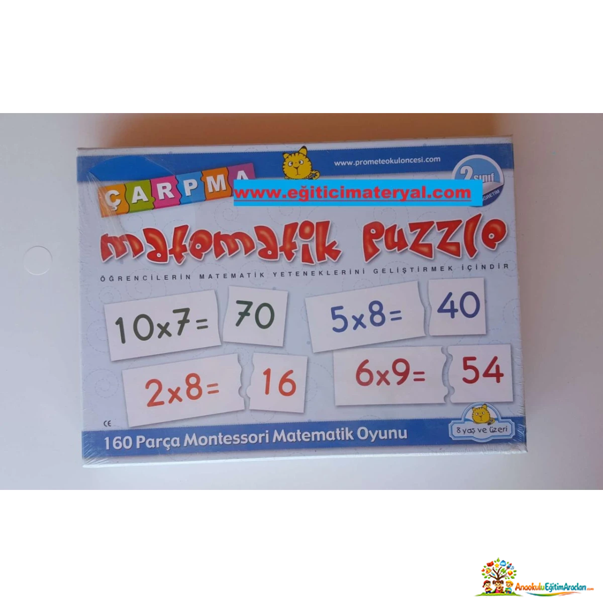 Çarpma Kutusu Bulmaca – İşlem Sonuç Eşleştirme ve Çarpım Tablosu Puzzle CKB-731
