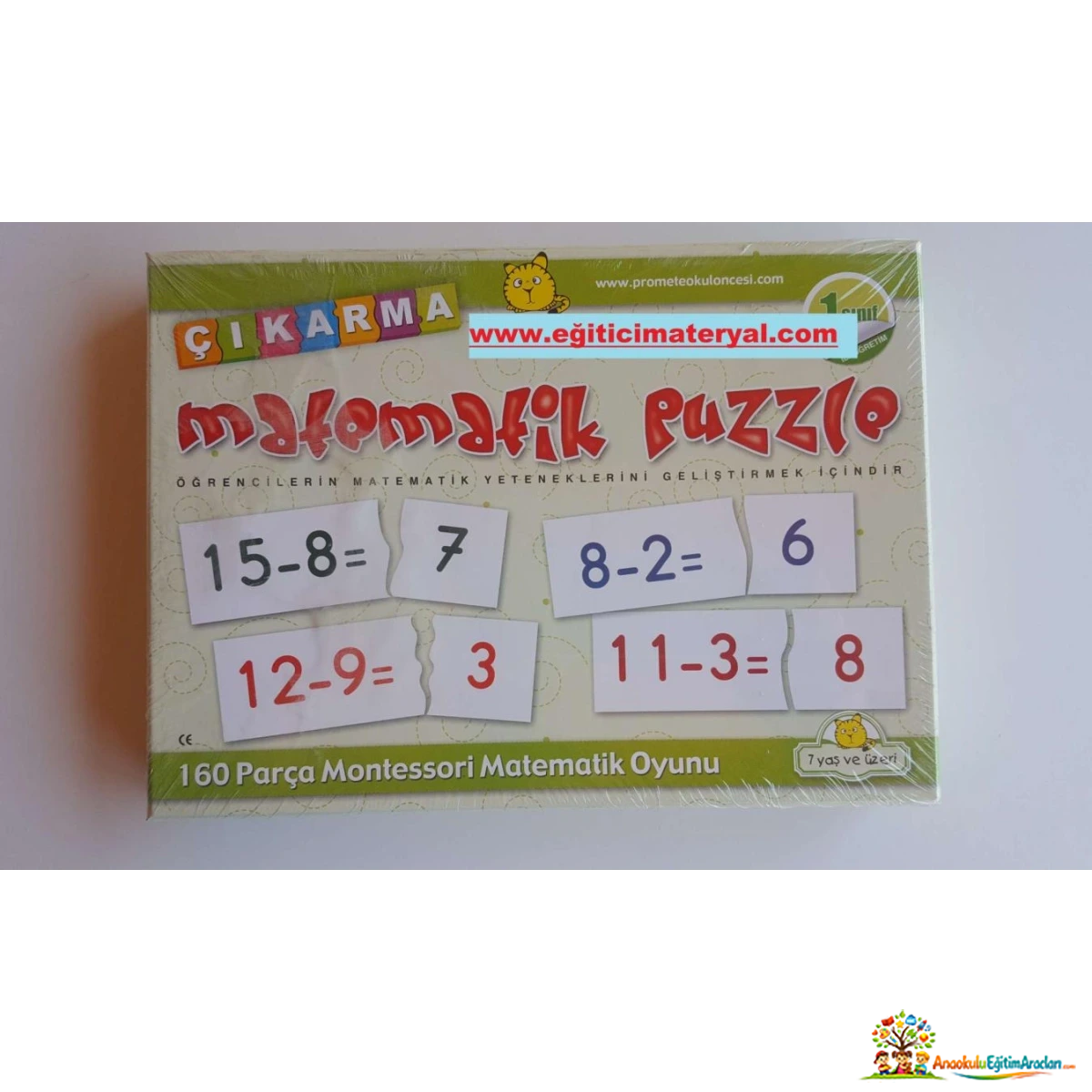 Çıkarma Kutusu Bulmaca – 1’den 20’ye İşlem Sonuç Eşleştirme Puzzle CKC-618