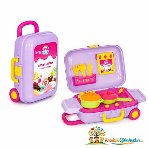 Dede Candy&Ken Oyuncak Mutfak Set Bavulum 10 Parça