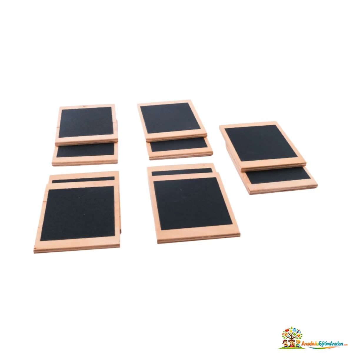 Montessori Dereceli Dokunma Tablacıkları – Dokunsal Duyu Materyali DDT-684