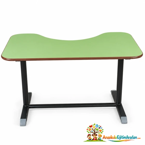 Fasulye Masa 120×60 cm – Yükseklik Ayarlanabilir MDF Tabla Metal Ayak FSA-782