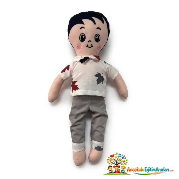 Kaan Oyuncak Bez Bebek 41 cm – Elyaf Dolgulu Oyuncak Bebek