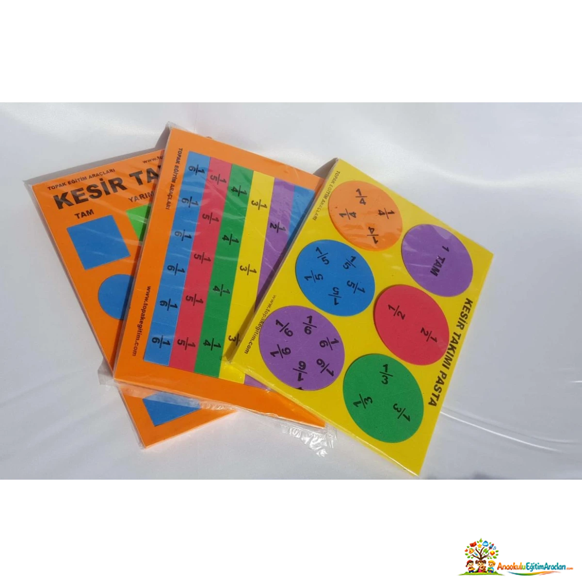 Kesir Takımı 3’lü Set – Matematik ve Parça-Bütün Eğitim Materyali KST-796