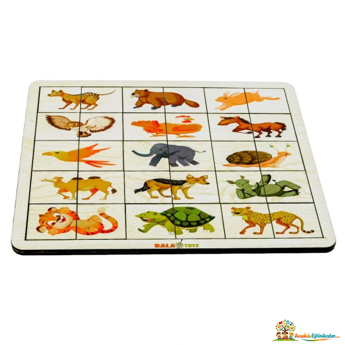 Kodlamaya Giriş Hayvanlar Eşleştirme Puzzle – Görsel Mantık ve Konum Oyunu KHE-947