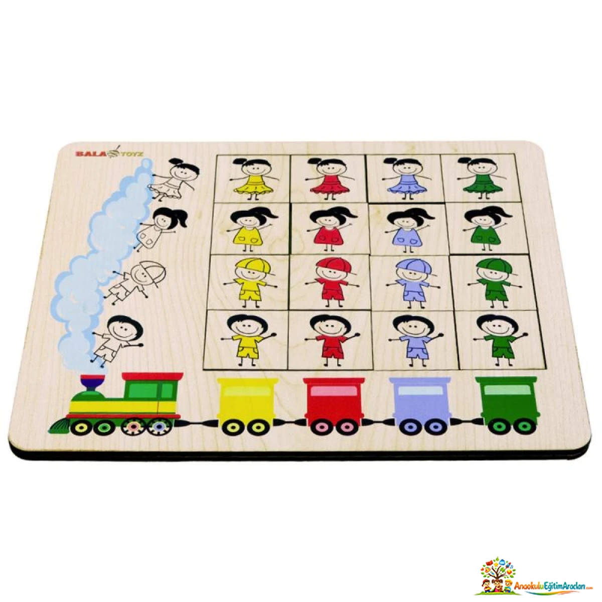 Kodlamaya Giriş Renkler Puzzle STEM – Renk, Konum ve Algoritma Oyunu KRP-842