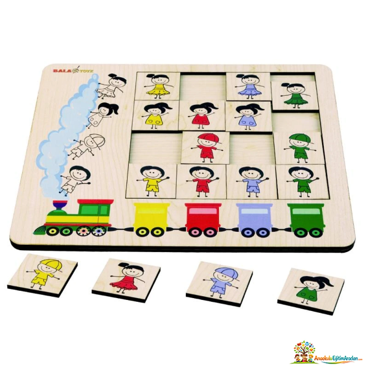 Kodlamaya Giriş Renkler Puzzle STEM – Renk, Konum ve Algoritma Oyunu KRP-842