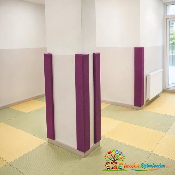 Köşe Kolon Koruma Minderi 10x10x120 cm – Suni Deri Kaplı