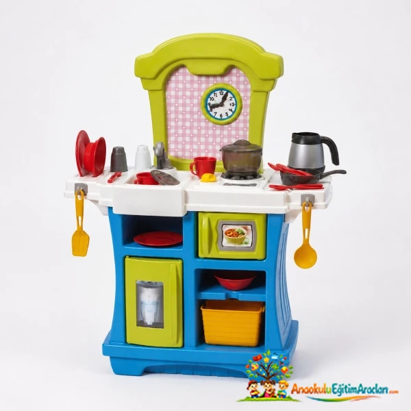 Little Cooks Kitchen 21 Parça Işıklı Sesli Çocuk Mutfak Seti