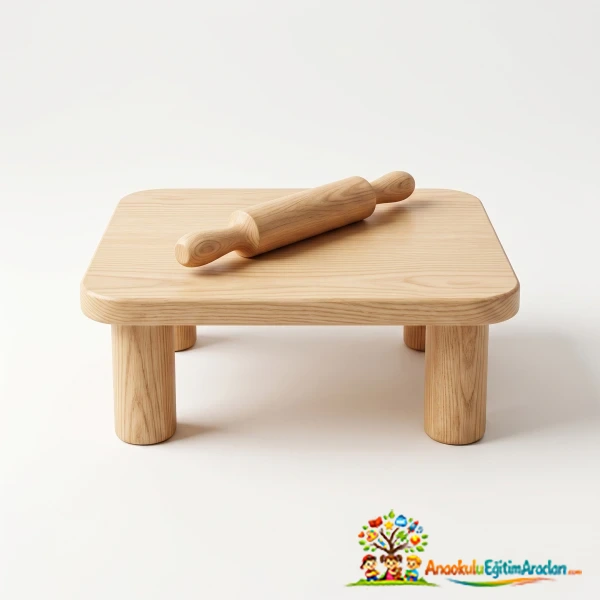 Mini Sofra – MDF Tablalı Kayın Ayaklı Çocuk Etkinlik Masası
