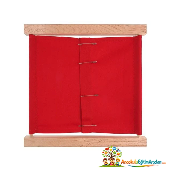 Montessori Çengelli İğne Beceri Çerçevesi 3-6 Yaş