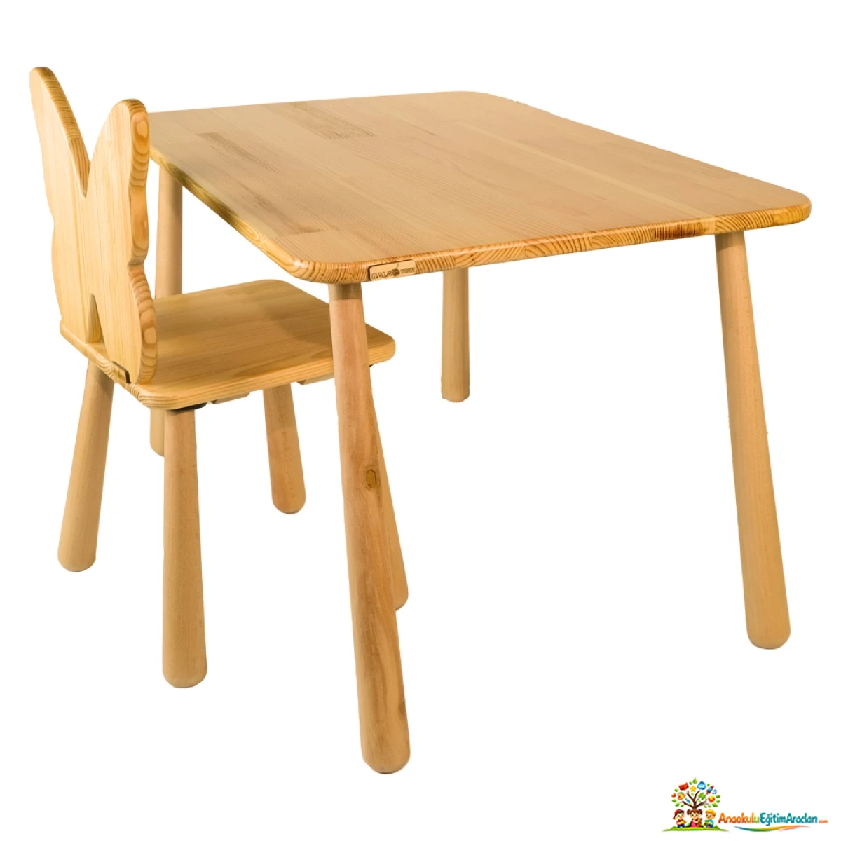 Montessori Çocuk Masası Takımı – Masa ve Sandalye Seti CMS-573