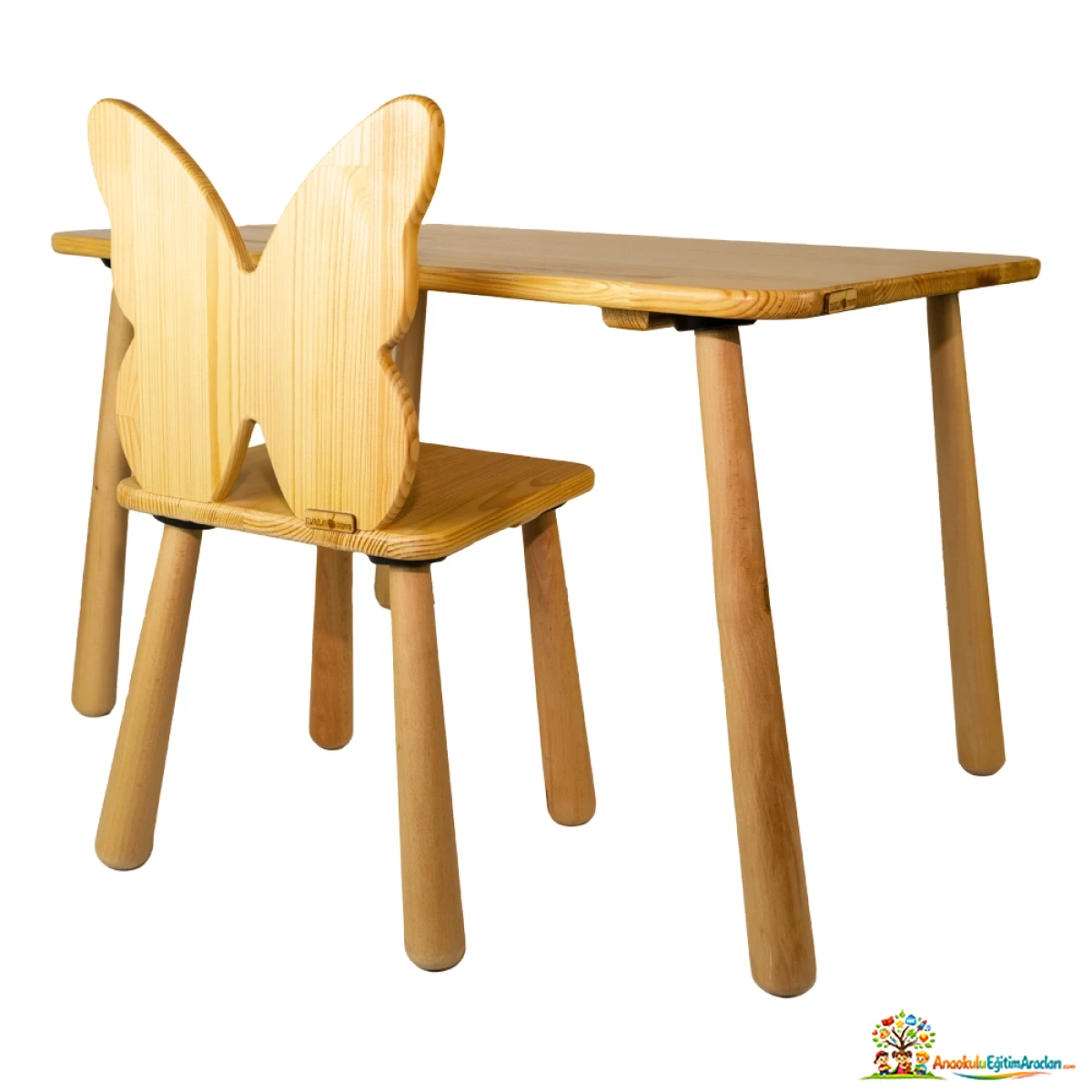 Montessori Çocuk Masası Takımı – Masa ve Sandalye Seti CMS-573