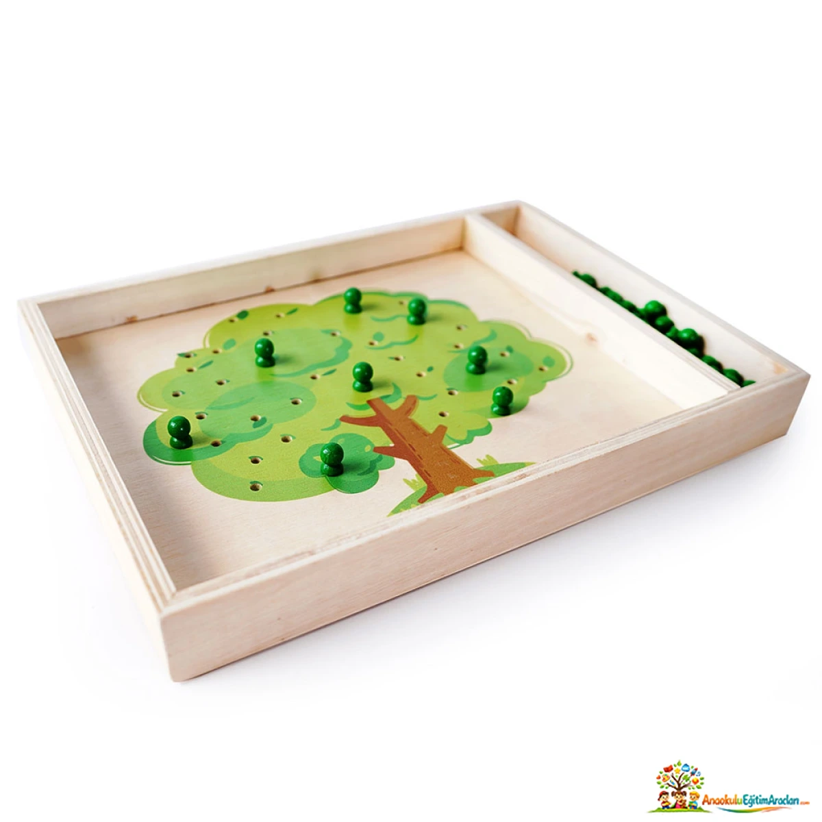 Montessori Elma Ağacı Oyunu – El-Göz Koordinasyonu ve İnce Motor Materyali EAO-583