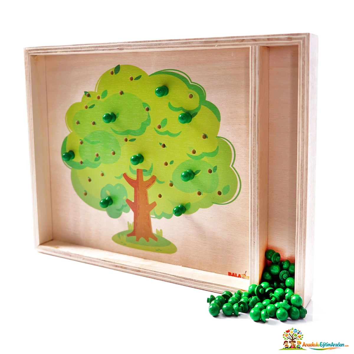 Montessori Elma Ağacı Oyunu – El-Göz Koordinasyonu ve İnce Motor Materyali EAO-583