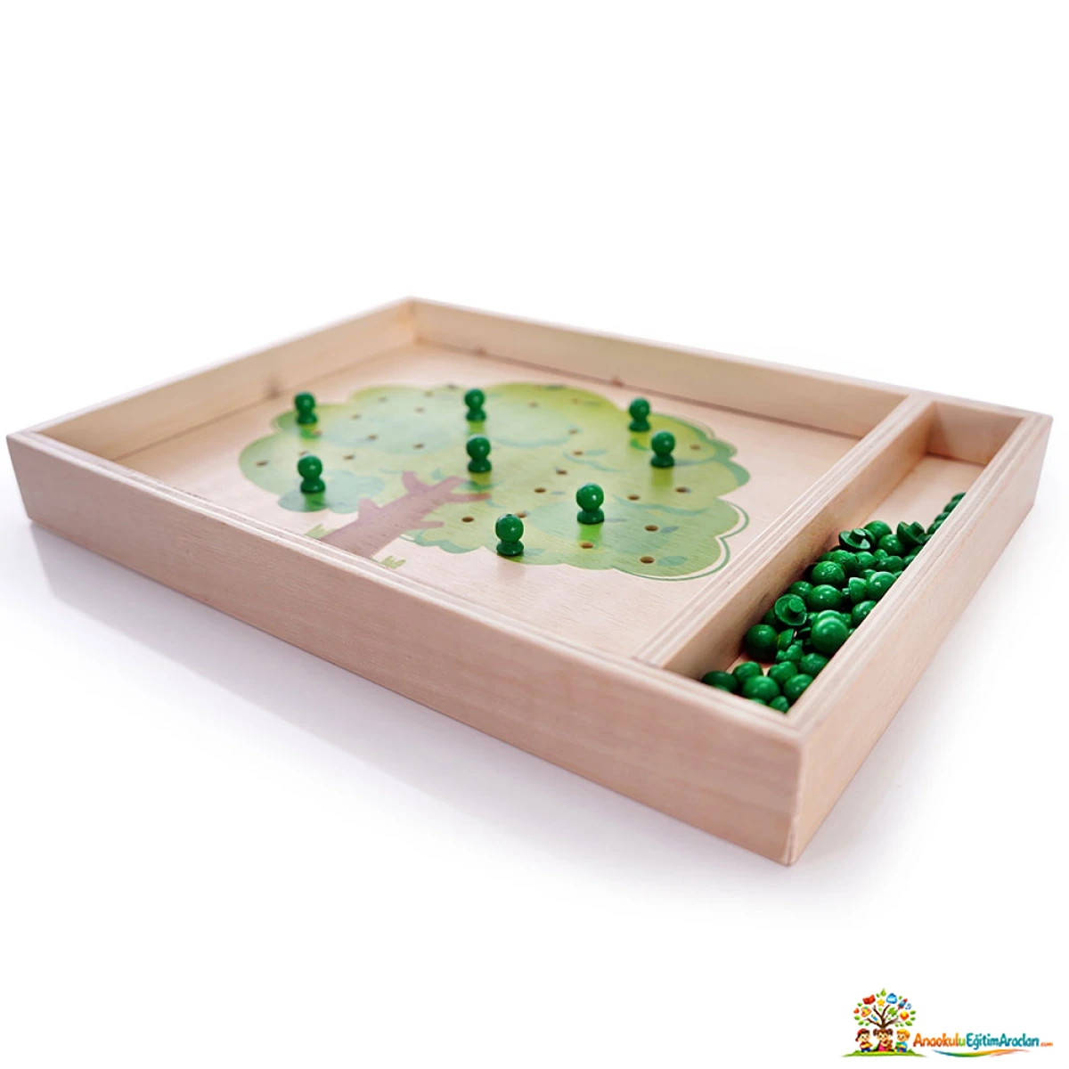 Montessori Elma Ağacı Oyunu – El-Göz Koordinasyonu ve İnce Motor Materyali EAO-583