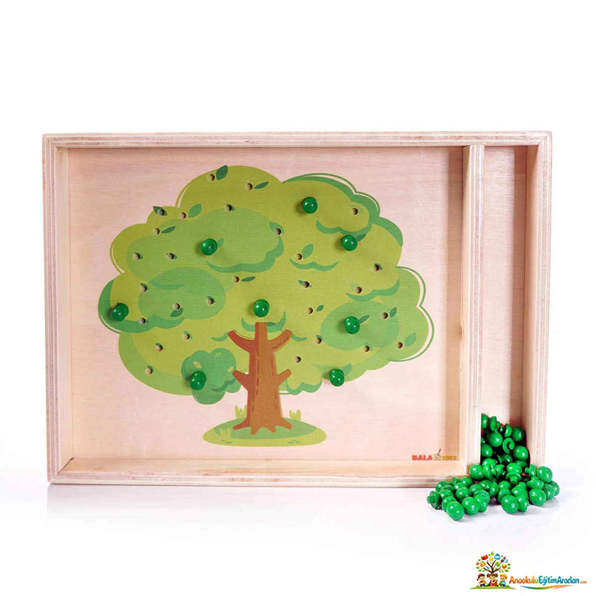 Montessori Elma Ağacı Oyunu – El-Göz Koordinasyonu ve İnce Motor Materyali EAO-583