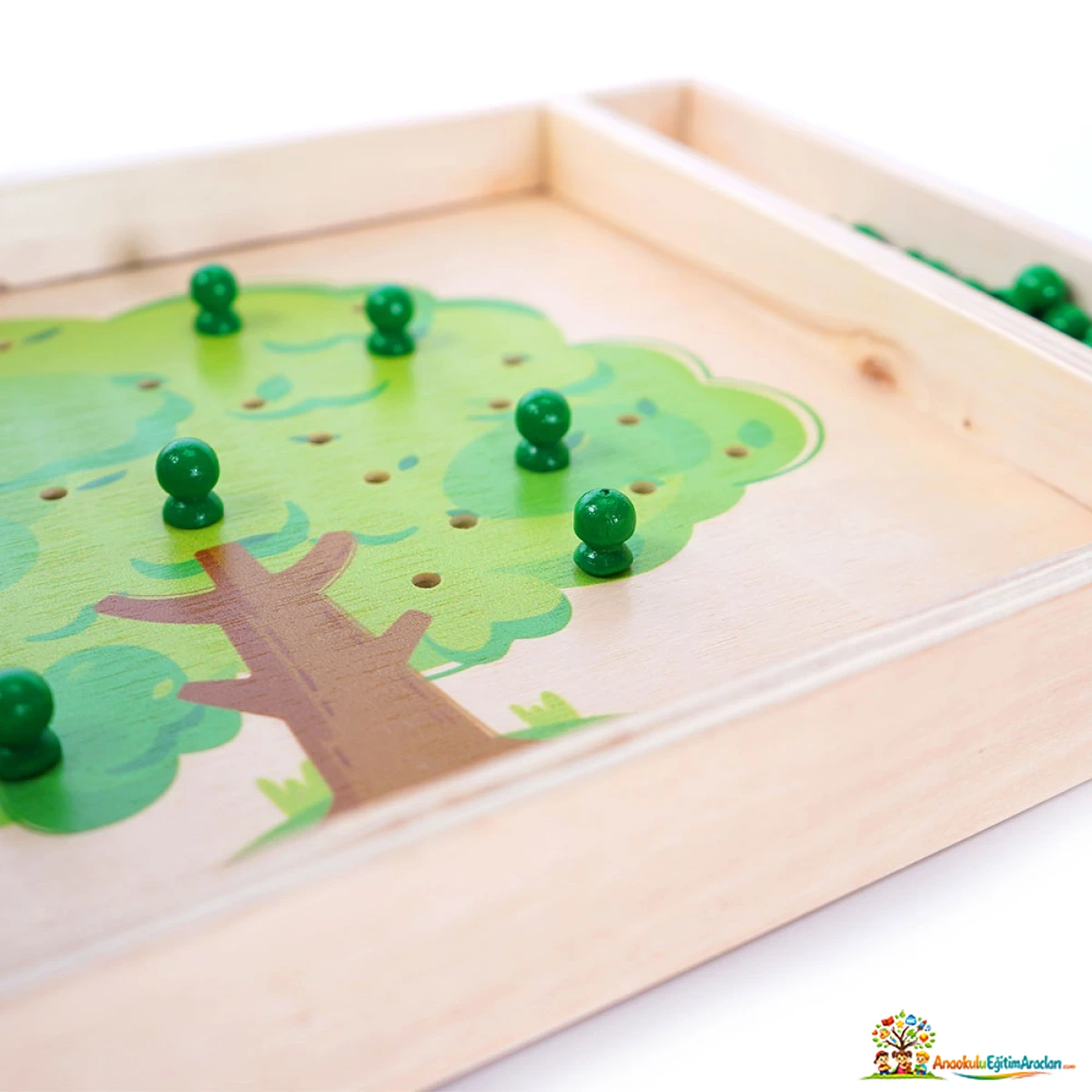 Montessori Elma Ağacı Oyunu – El-Göz Koordinasyonu ve İnce Motor Materyali EAO-583