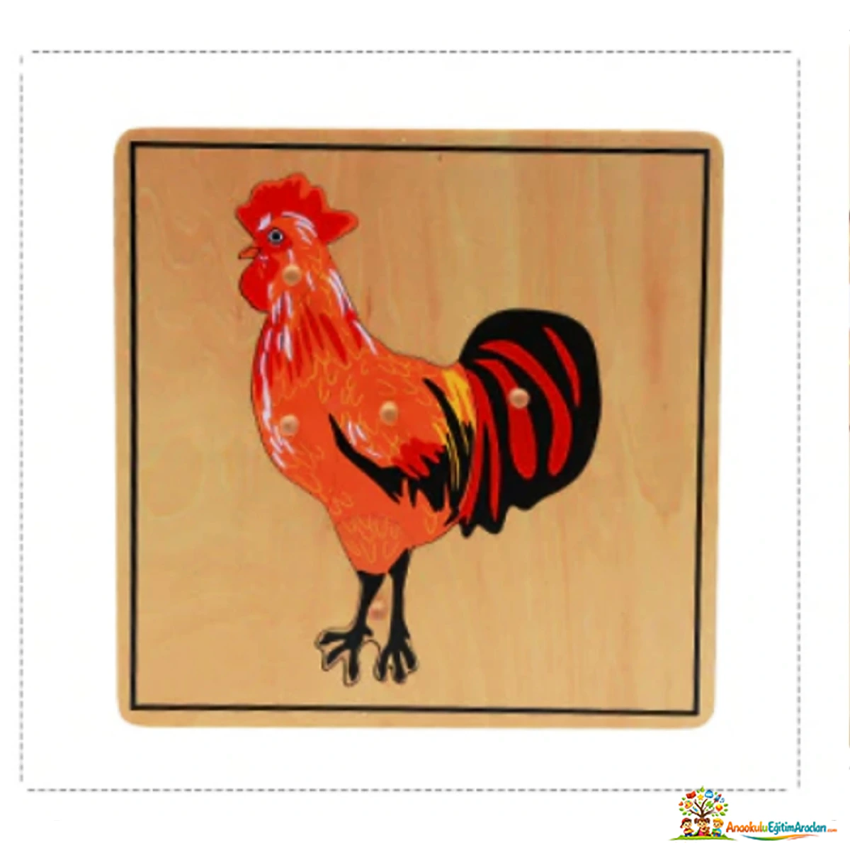 Montessori Hayvanlar 7’li Puzzle Seti – Zooloji ve Kozmik Eğitim Materyali HYP-618