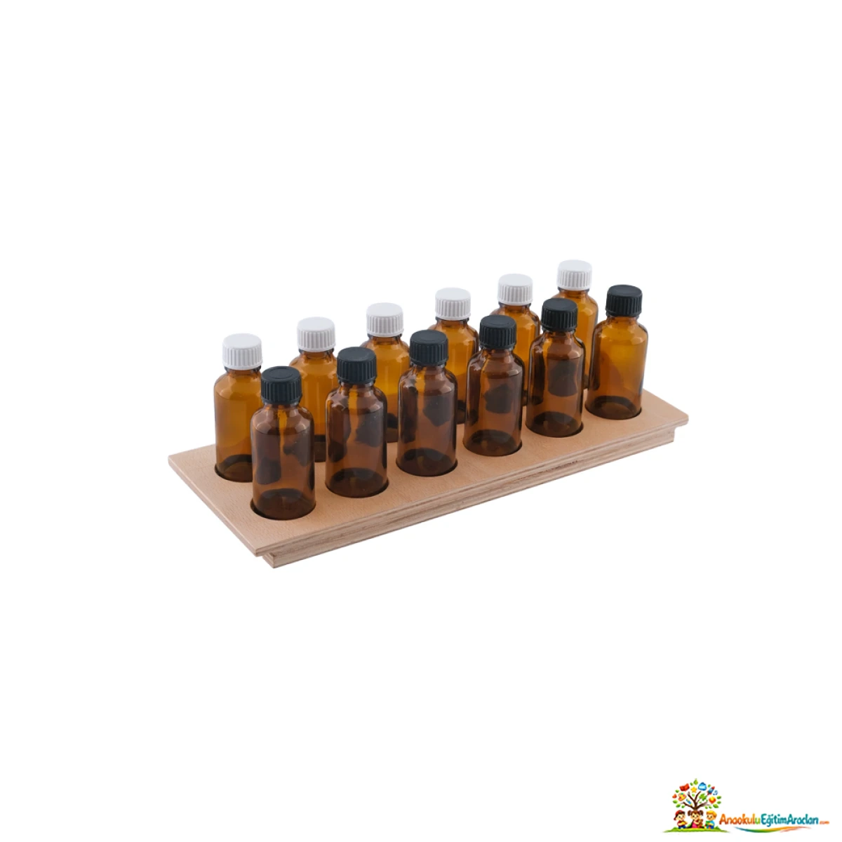 Montessori Koku Şişeleri – 12’li Koku Eşleştirme ve Duyu Materyali KSL-782