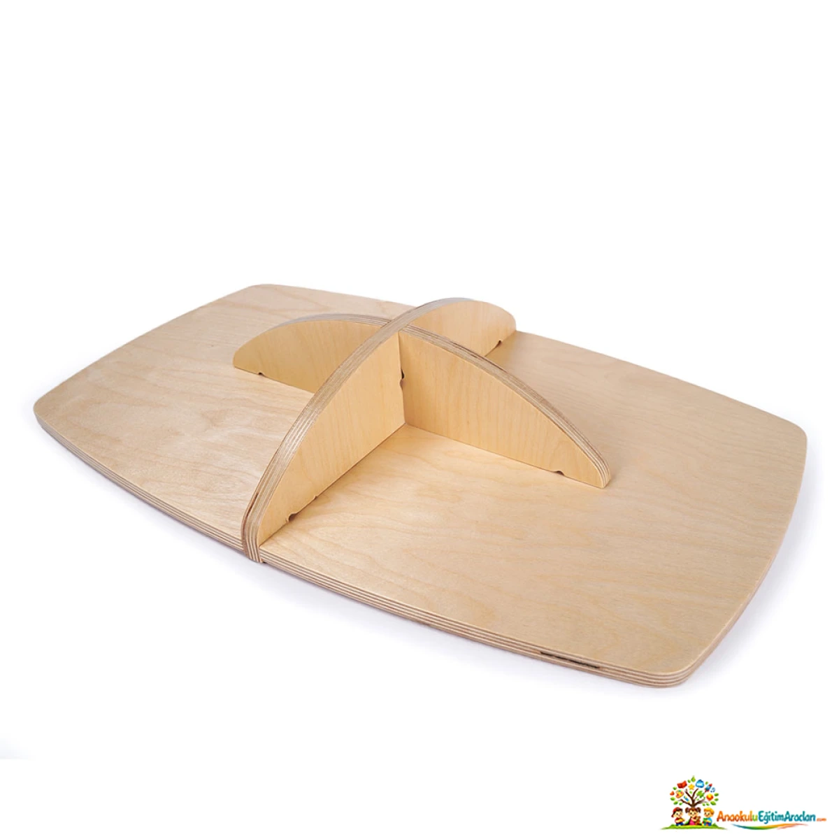 Montessori Misket Takipli Denge Tahtası – Masif Ahşap 50 x 36 cm MMD-641
