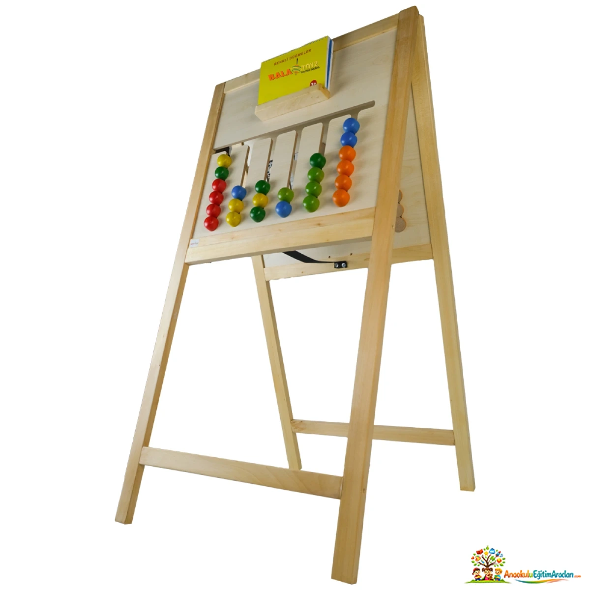 Montessori Renkli Düğmeler – Çift Taraflı Kodlama ve Yönerge Takip Panosu MRD-624