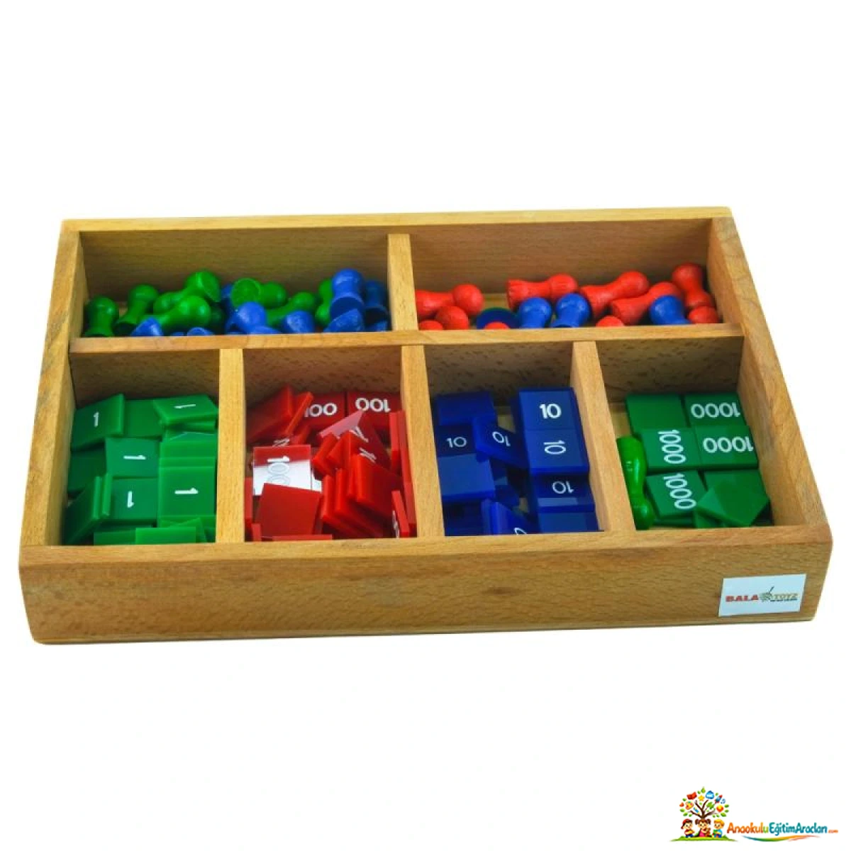 Montessori Stamp Game – Orijinal Damga Oyunu ve Ondalık Sistem Seti DMO-748
