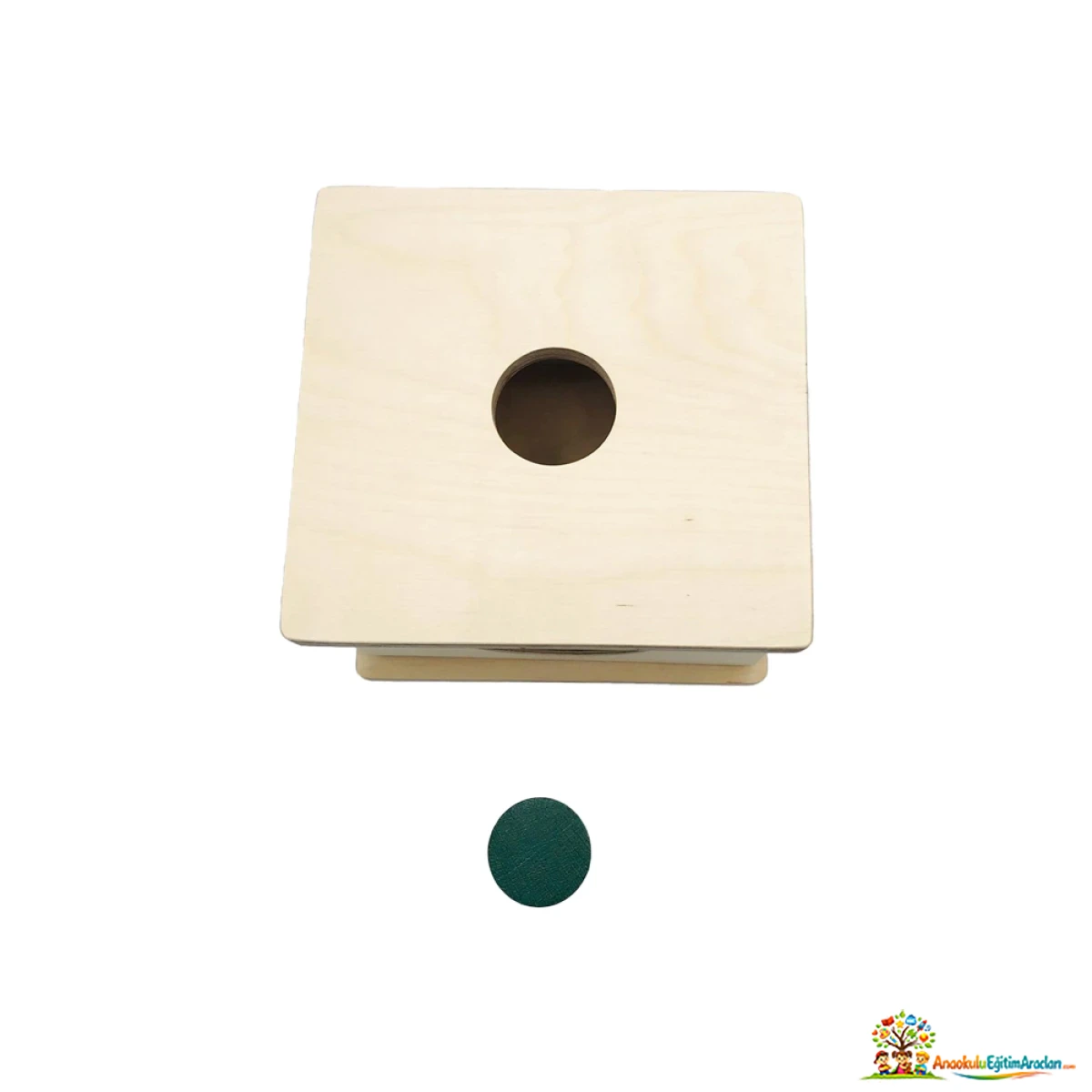Montessori Toddler Silindir Karar Kutusu – Şekil Eşleştirme ve İnce Motor Materyali SKK-682