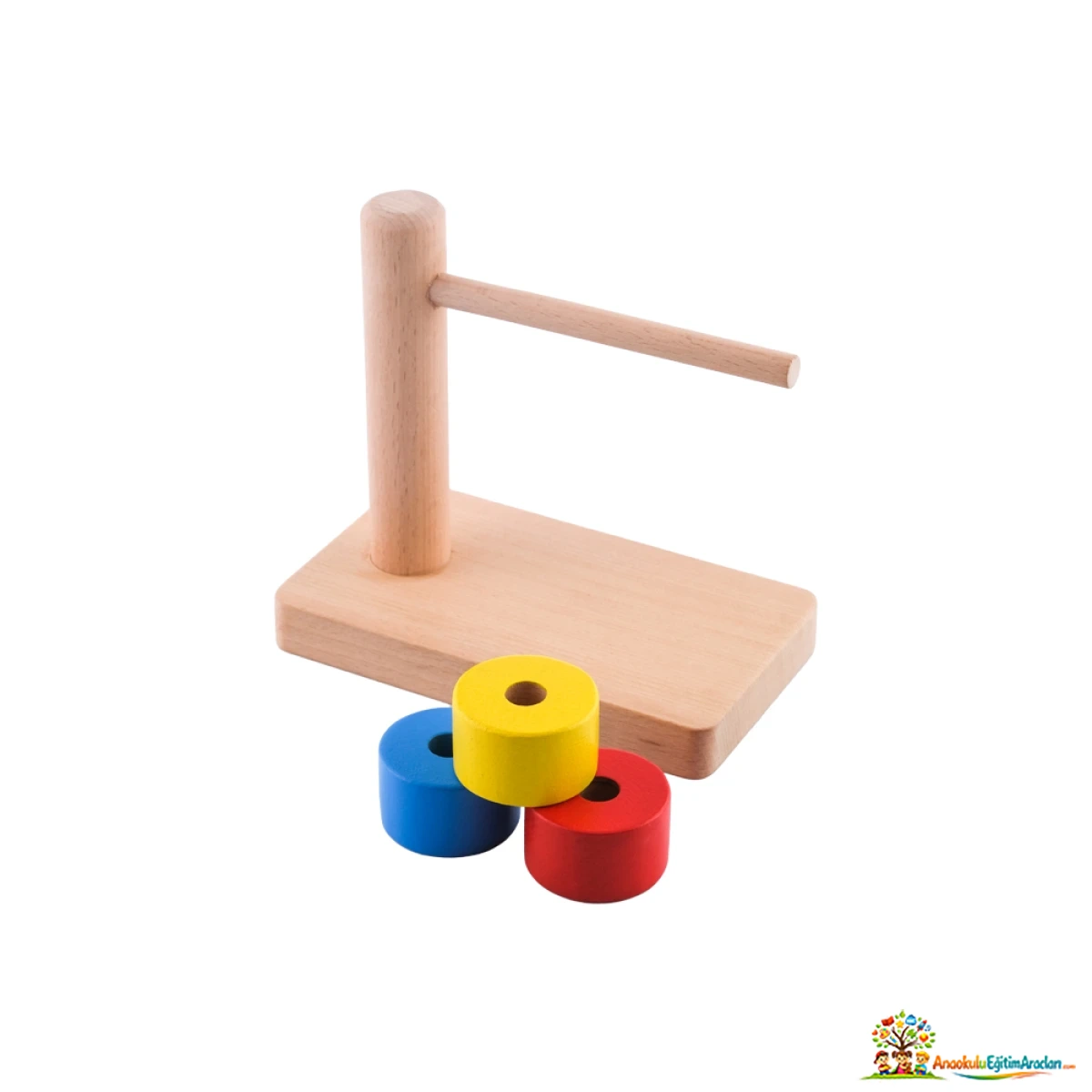 Montessori Toddler Yatay Halka Dizme – İnce Motor ve Koordinasyon Materyali THD-914