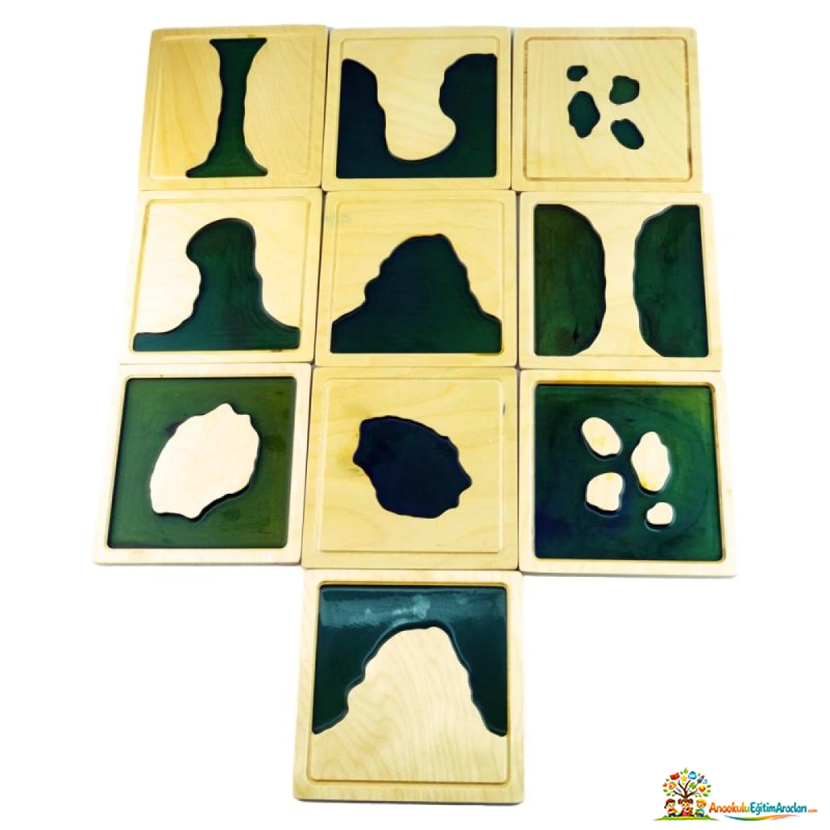 Montessori Coğrafi Oluşumlar Karalar ve Denizler Stantlı – Uygulamalı Coğrafya Materyali CGO-826
