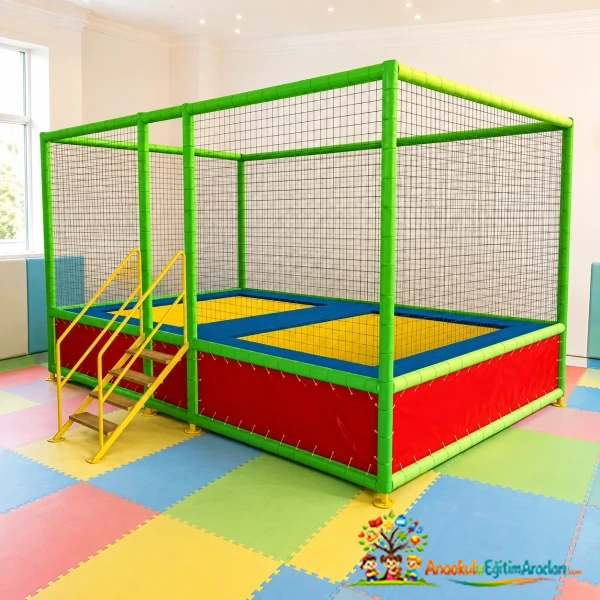 Profesyonel Olimpik İkili Trambolin 500x300x280 cm