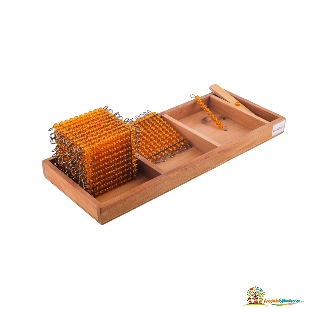 Montessori Ondalık Miktar Tanıtım Tablası – Onluk Sistem Matematik Materyali OMT-927