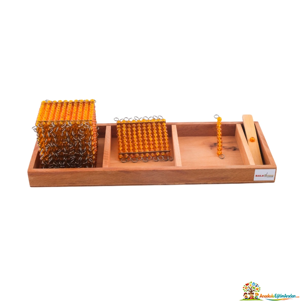 Montessori Ondalık Miktar Tanıtım Tablası – Onluk Sistem Matematik Materyali OMT-927