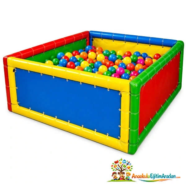 Metal Çerçeveli Top Havuzu 200x200 cm (Soft Play Oyun Alanı)