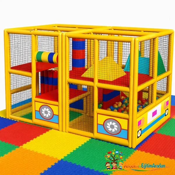 Soft Play Oyun Parkı 300x200 cm (Kaydıraklı ve Top Havuzlu)