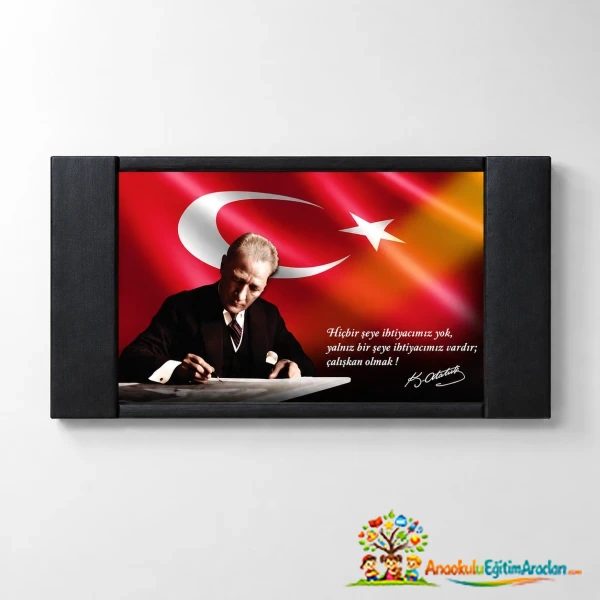 Resimli Makam Panosu Eğitim Kurumları İçin Dekoratif Duvar Panosu