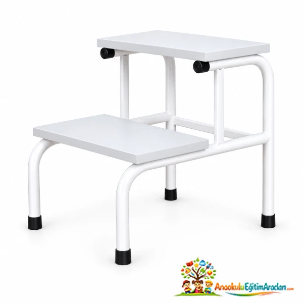Revir İki Basamaklı Yatak Basamağı 43×40×43 cm – Metal Eskabo RBS-764